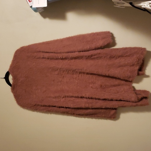 Free People Faux Fur Sweater Cardigan - Picture 6 of 8